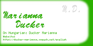 marianna ducker business card